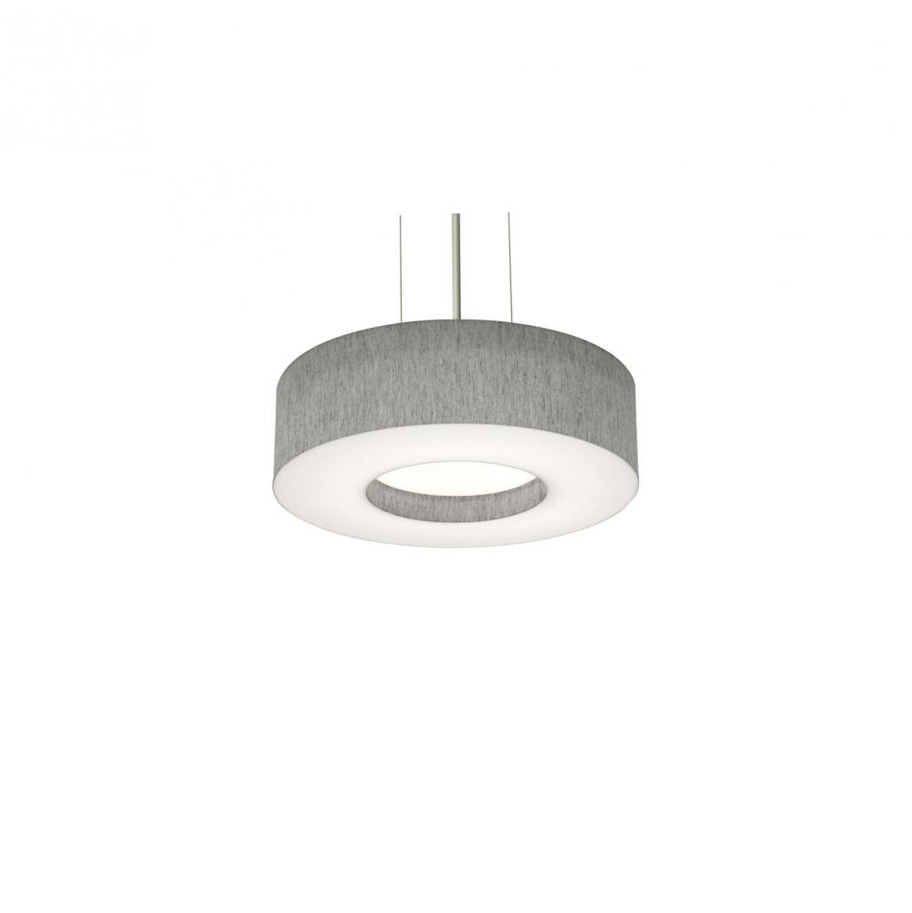 Montclair 12'' Med Base Pendant - SN w/ GY