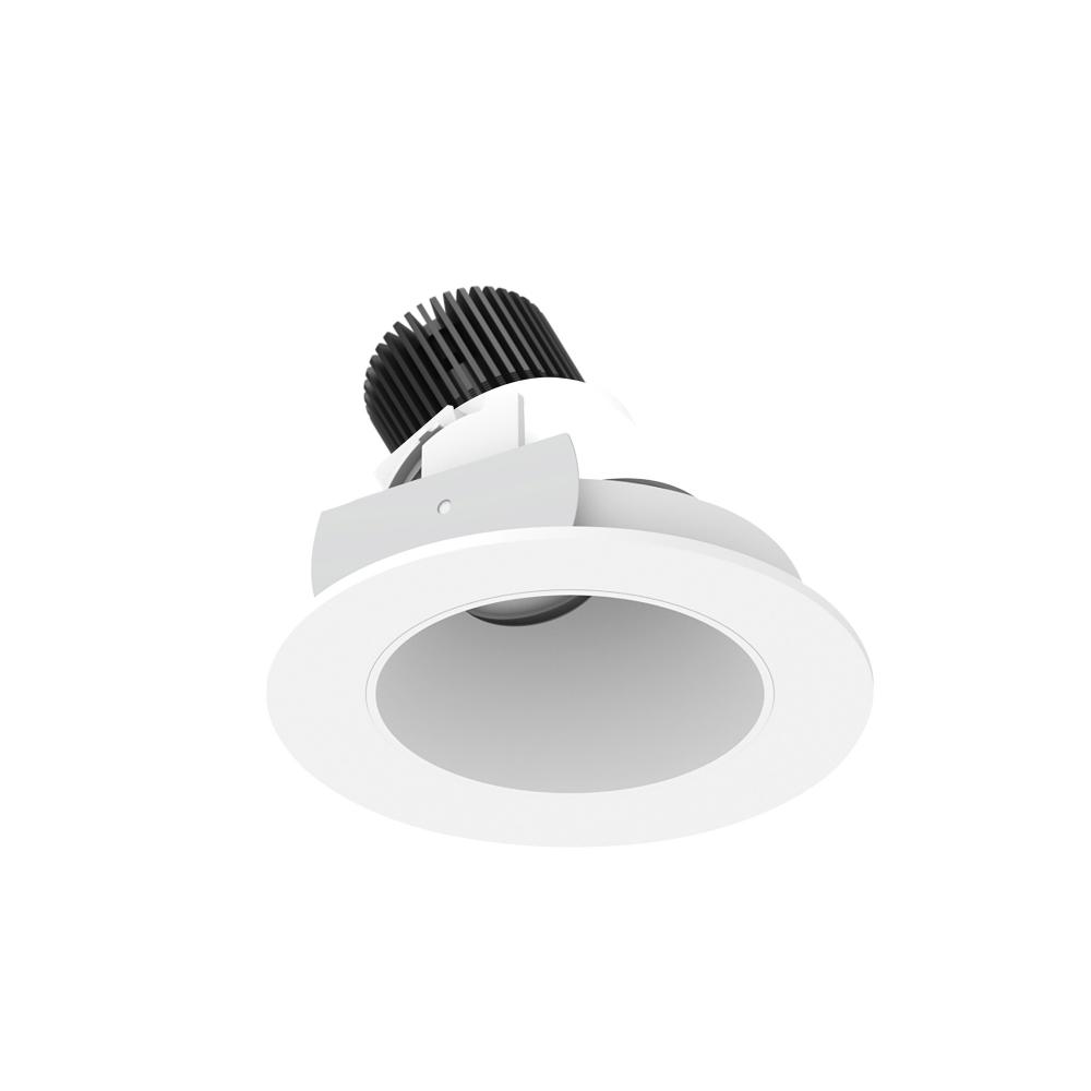 4" Iolite LED Round Adjustable Slot, 1000lm / 14W, 3500K, Matte Powder White Reflector / Matte