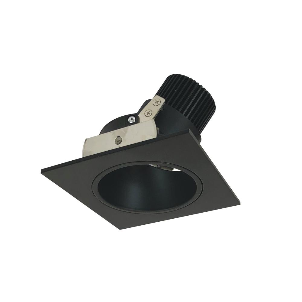 4" Iolite LED Square Adjustable Reflector with Round Aperture, 800lm / 14W, Comfort Dim, Black