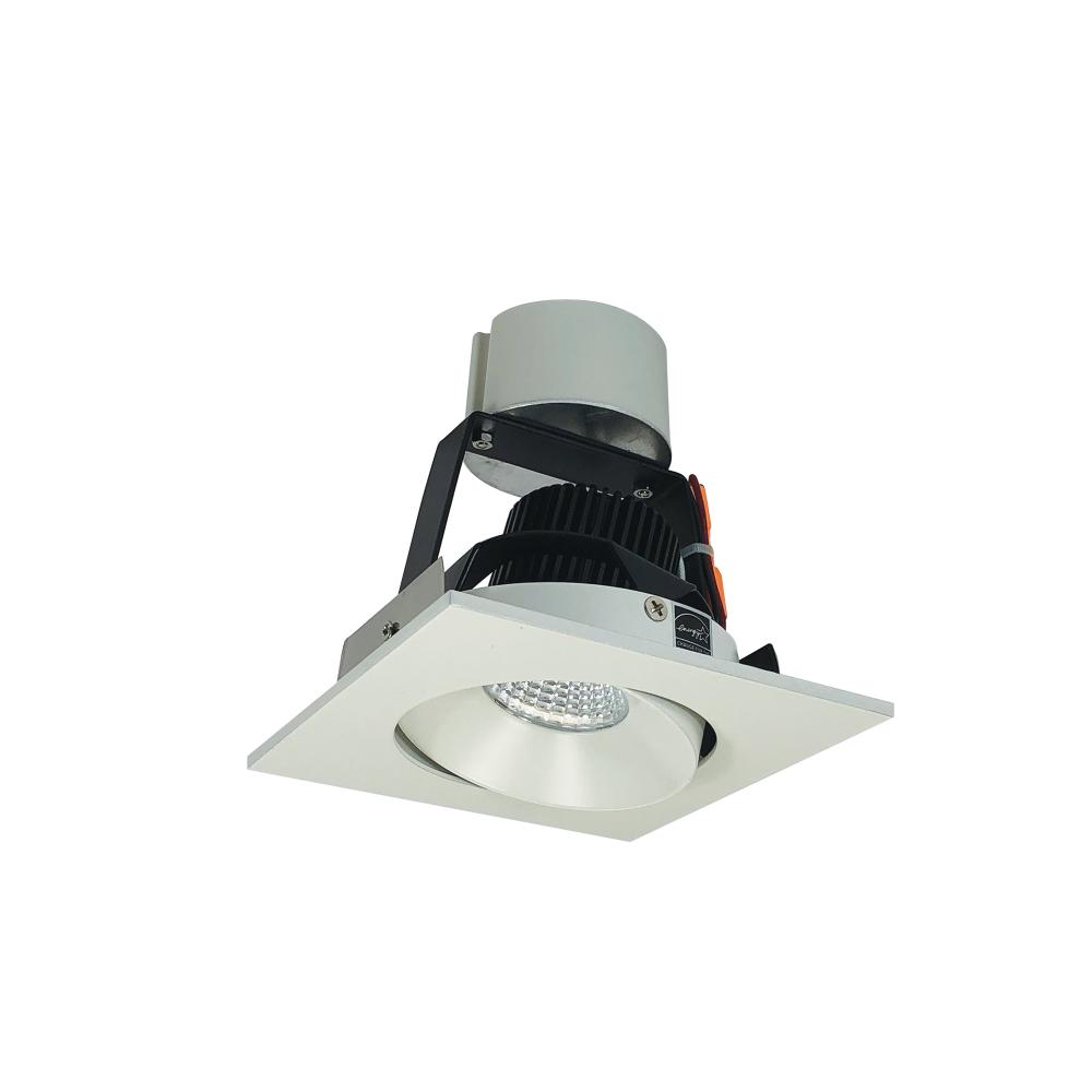 4" Iolite LED Square Adjustable Cone Retrofit, 1000lm / 12W, 2700K, White Reflector / White