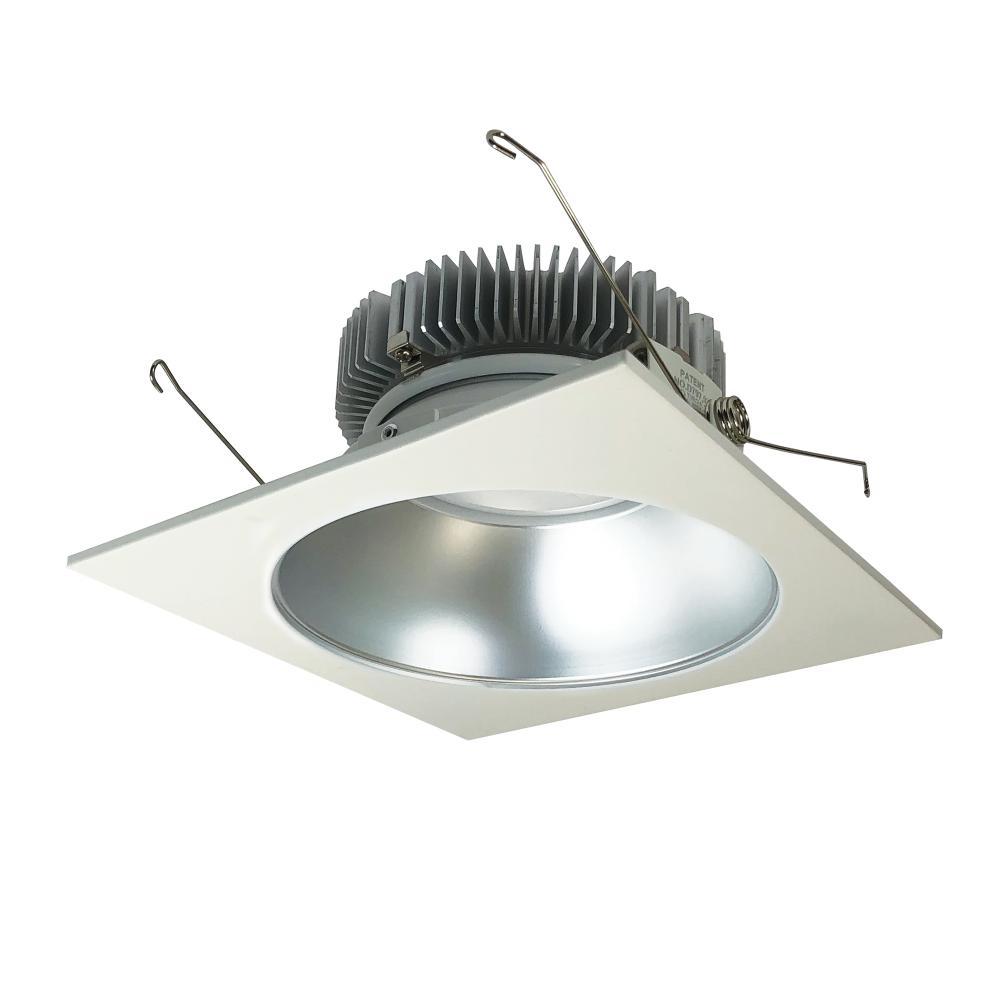 6" Cobalt Dedicated High Lumen Square/Round, 1500lm, 2700K, Diffused Clear Reflector / White