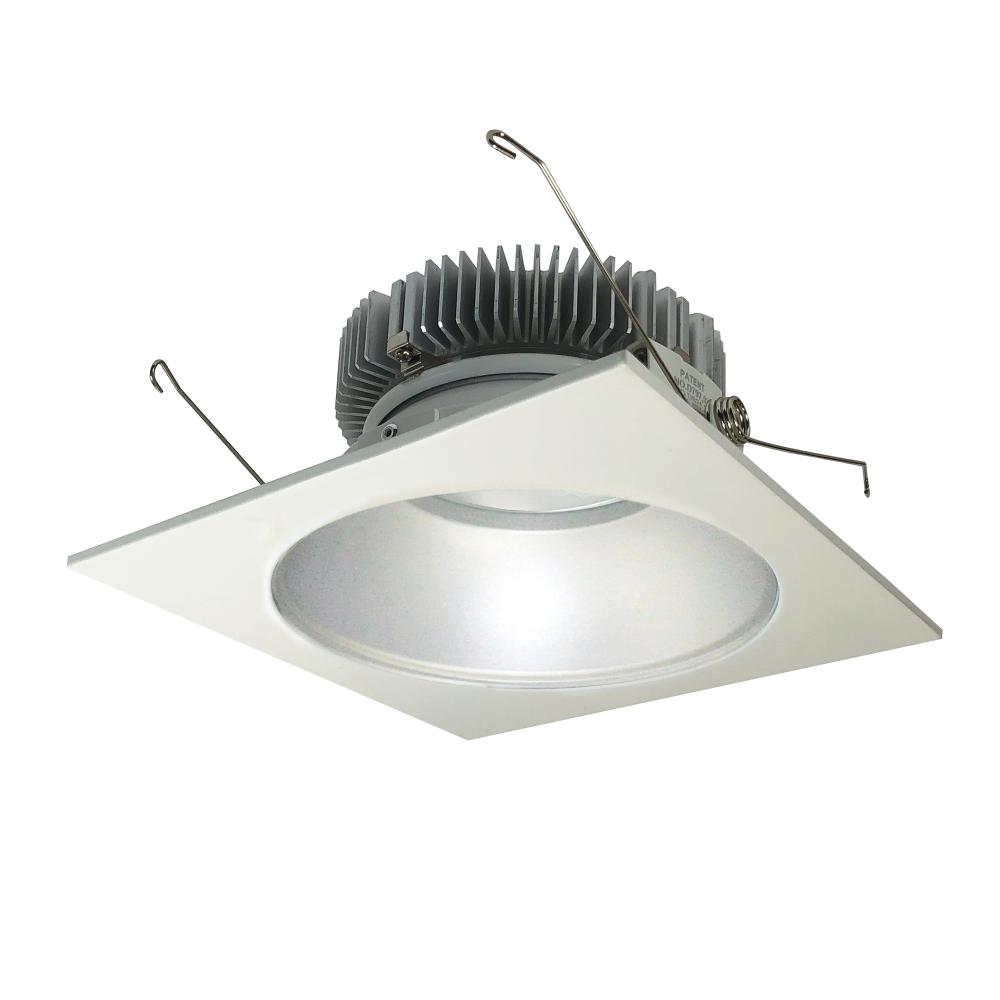 6" Cobalt Dedicated High Lumen Square/Round, 2000lm, Comfort Dim, Haze Reflector / White Flange