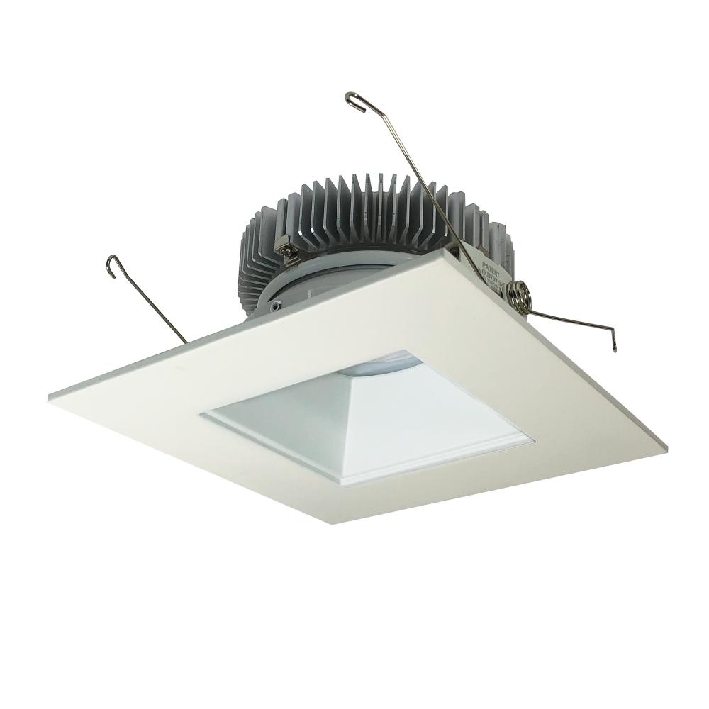 6" Cobalt Dedicated High Lumen Square/Square, 2000lm, Comfort Dim, Matte Powder White Reflector