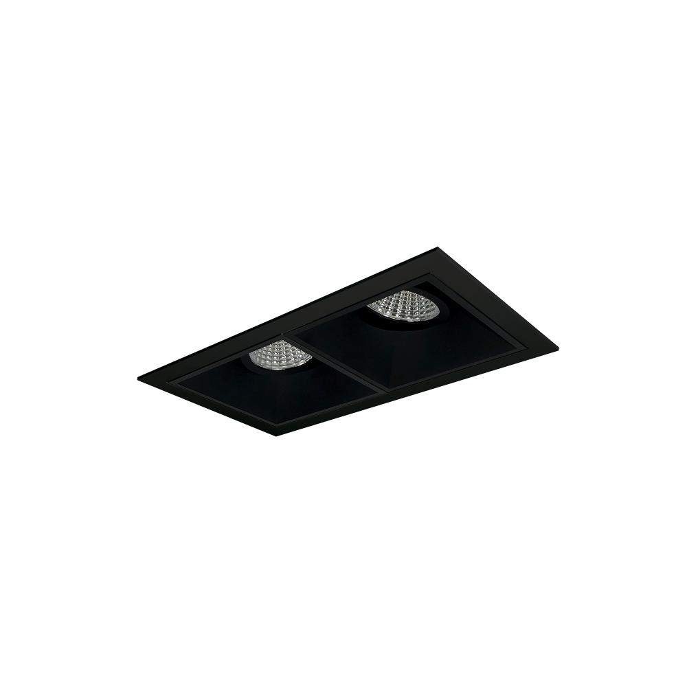 Iolite MLS 2-Head Trim Kit, Black Flange, Comfort Dim, 800lm, Black Adj. Snoot/Wall Wash Trims