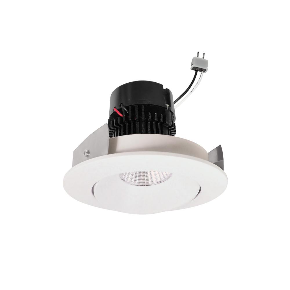 4" Pearl Low Voltage LED Round Adjustable Cone Retrofit, 1200lm / 11W, 2700K, White Reflector /