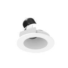 Nora NIO-4RSLA30QMPW - 4" Iolite LED Round Adjustable Slot, 10-Degree Optic, 850lm / 12W, 3000K, Matte Powder White