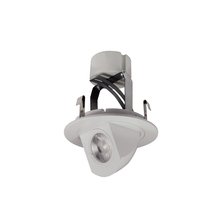 Nora NLCBC-47035XW/A - 4" Cobalt Round Adjustable Elbow LED Retrofit, 800lm / 12W, 3500K, White Finish