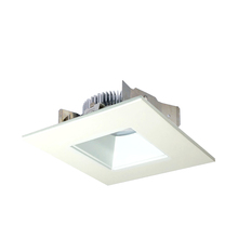 Nora NLCBS-4568535MPW - 4" Cobalt Shallow High Lumen LED Trim, Square/Square Regress, 850lm, 3500K, Matte Powder White