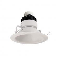 Nora NRMC3-61L130FWW - 6" Marquise III Retrofit, White Reflector/White Flange, 120-277V; 0-10V Dimming, 1300lm / 12W,