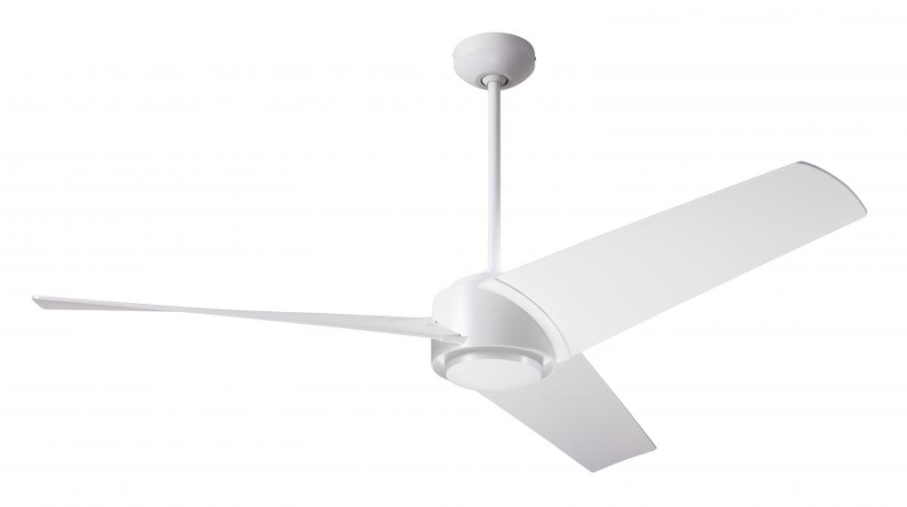 Ambit DC Fan- Matte White Finish; 56" Matte White Blades; No Light; Remote Control