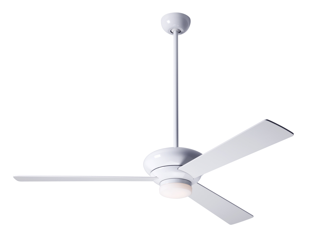 Altus Fan; Gloss White Finish; 52" Aluminum Blades; 17W LED; Fan Speed and Light Control (3-wire