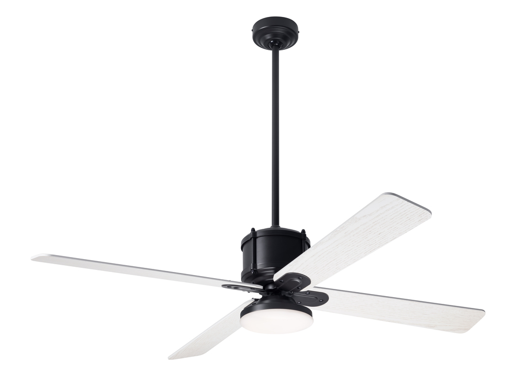 Industry DC Fan; Dark Bronze Finish; 50" Whitewash Blades; 20W LED Open; Wall/Remote Combo Contr