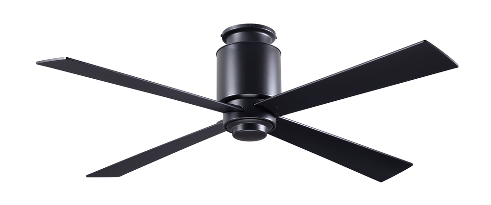 Lapa Flush Fan; Dark Bronze Finish; 50" Silver Blades; No Light; Fan Speed Control