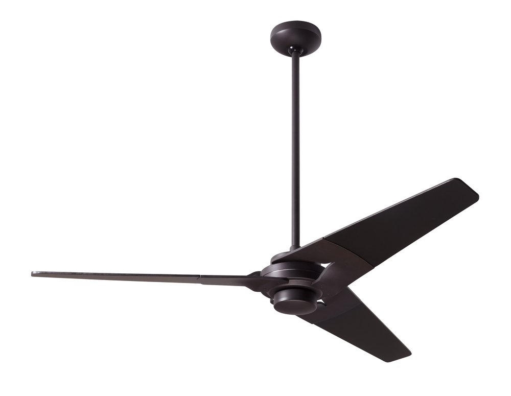 Torsion Fan; Dark Bronze Finish; 52" White Blades; No Light; Fan Speed Control