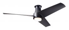 Modern Fan Co. AMB-FM-MB-56-MB-870-RC - Ambit Flush DC Fan- Matte Black Finish; 56" Matte Black Blades; 17W LED (Matte Black Trim)