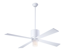 Modern Fan Co. LAP-GW-50-NK-552-002 - Lapa Fan; Gloss White Finish; 50" Nickel Blades; 17W LED; Fan Speed and Light Control (3-wire)