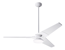 Modern Fan Co. TOR-GW-52-NK-272-002 - Torsion Fan; Gloss White Finish; 52" Nickel Blades; 20W LED; Fan Speed and Light Control (3-wire