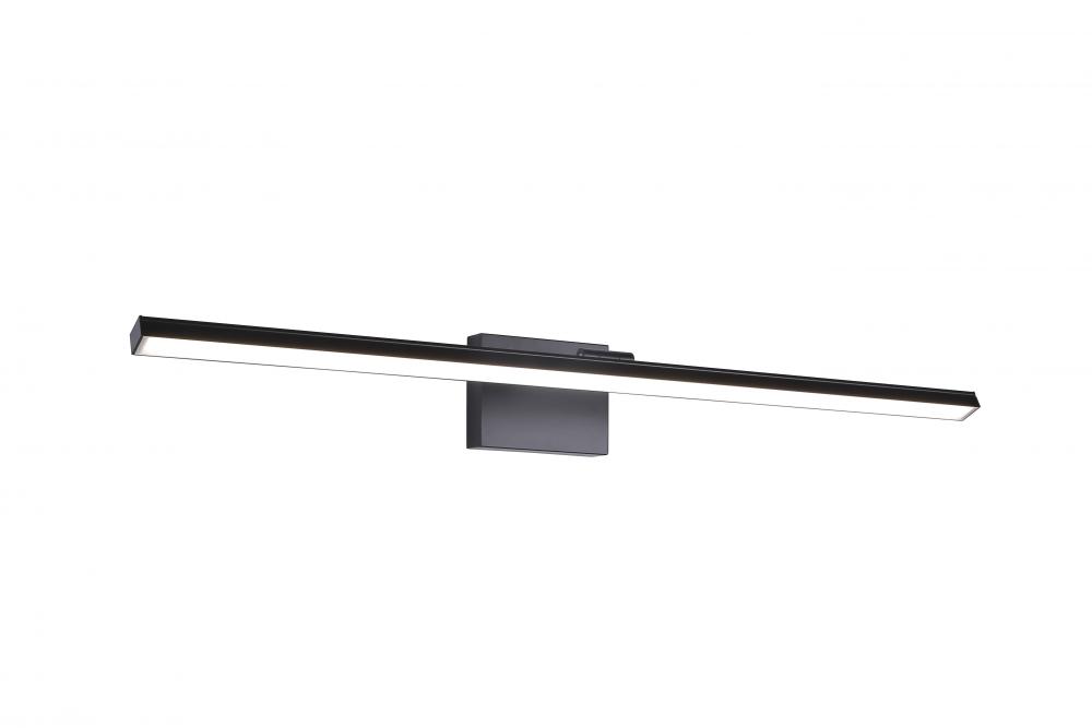 36" 21W 2310LM 3CCT 3000K, 4000K, 5000K Vanity in Black finish with Adjustable Head