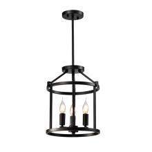 Lit Up Lighting LIT6231BK - 11" 5X60W E12 Pendant in Black Finish