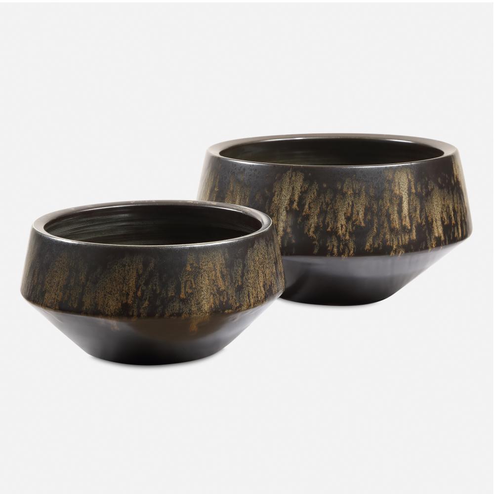 Uttermost Bronze Duo Vases Set/2