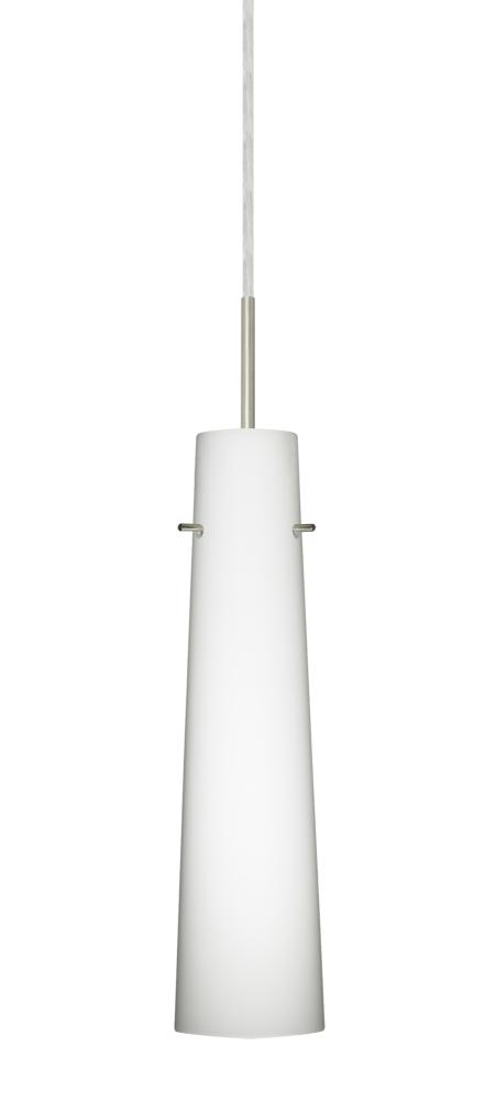 Besa Camino Pendant Satin Nickel Opal Matte 1x5W LED