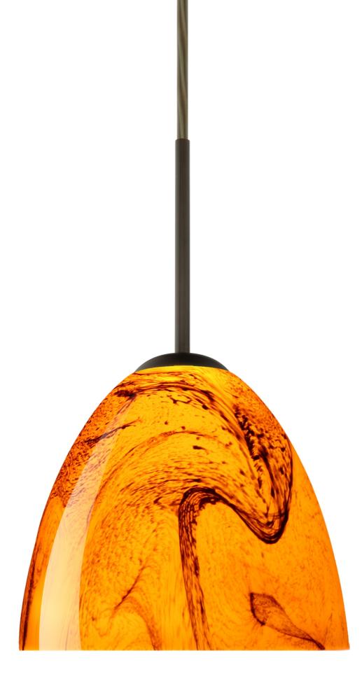 Besa Sasha Pendant Bronze Habanero 1x50W Candelabra