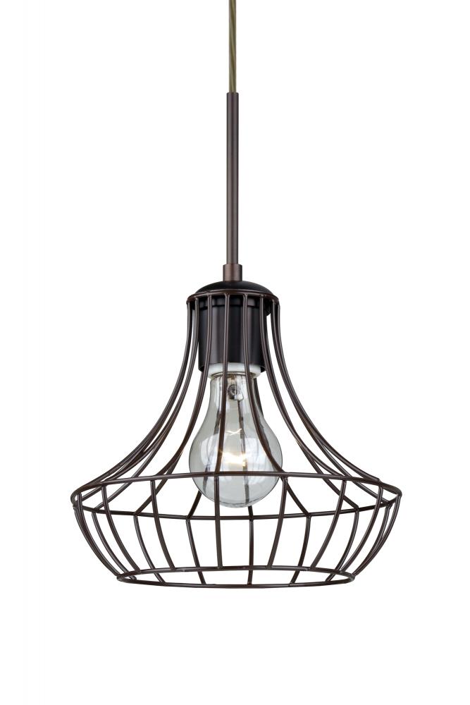 Besa Pendant Spezza 7 Bronze 1x100W Medium Base