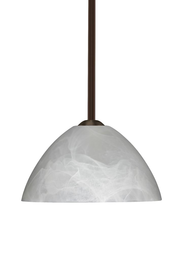 Besa Tessa Stem Pendant Bronze Marble 1x75W Medium Base