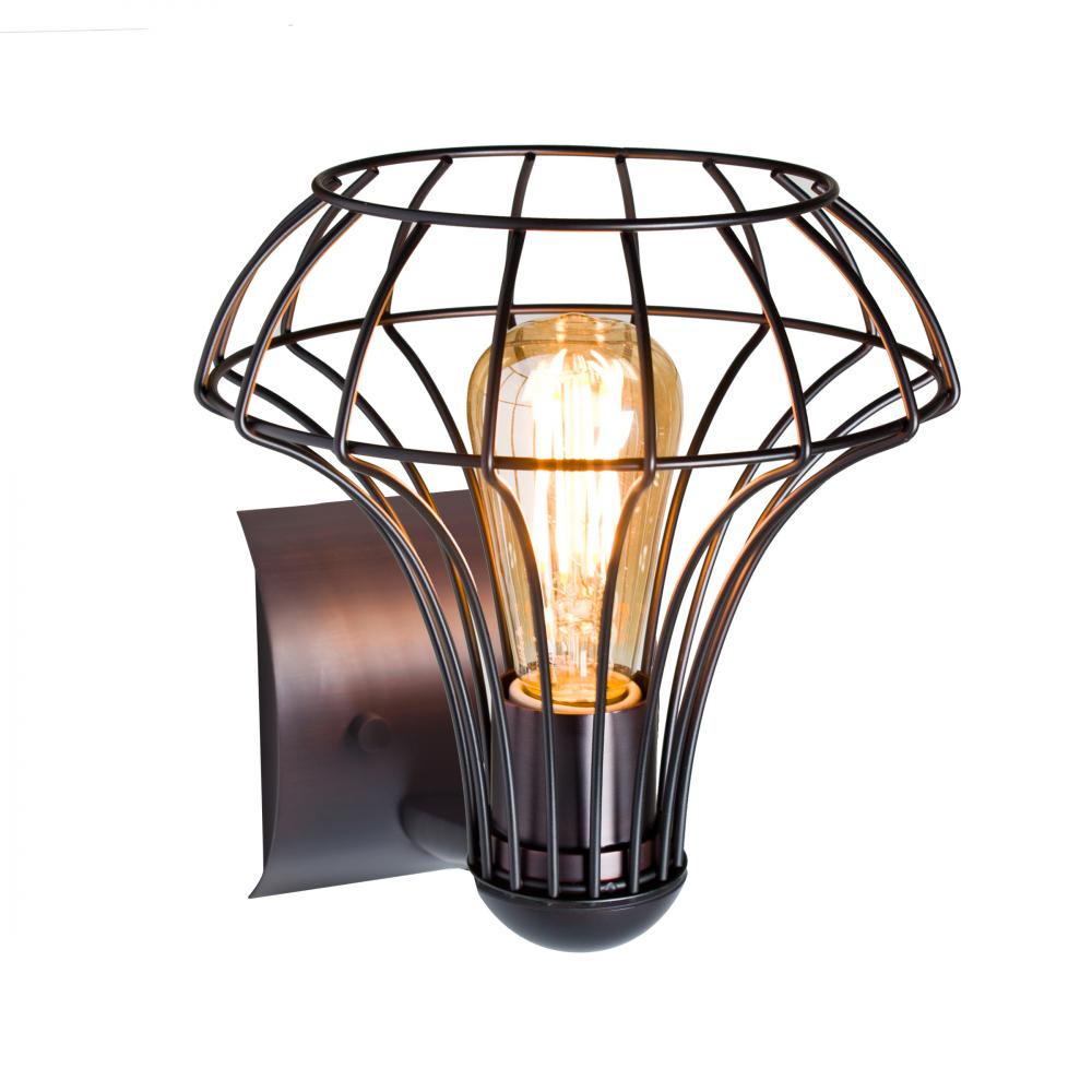 Besa Wall Spezza Bronze 1x8W LED Filament