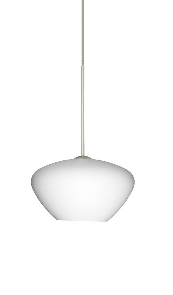 Besa Pendant Peri Satin Nickel Opal Matte 1x5W LED