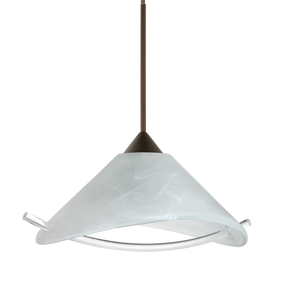 Besa Pendant Hoppi Bronze Marble/Clear 1x3W LED