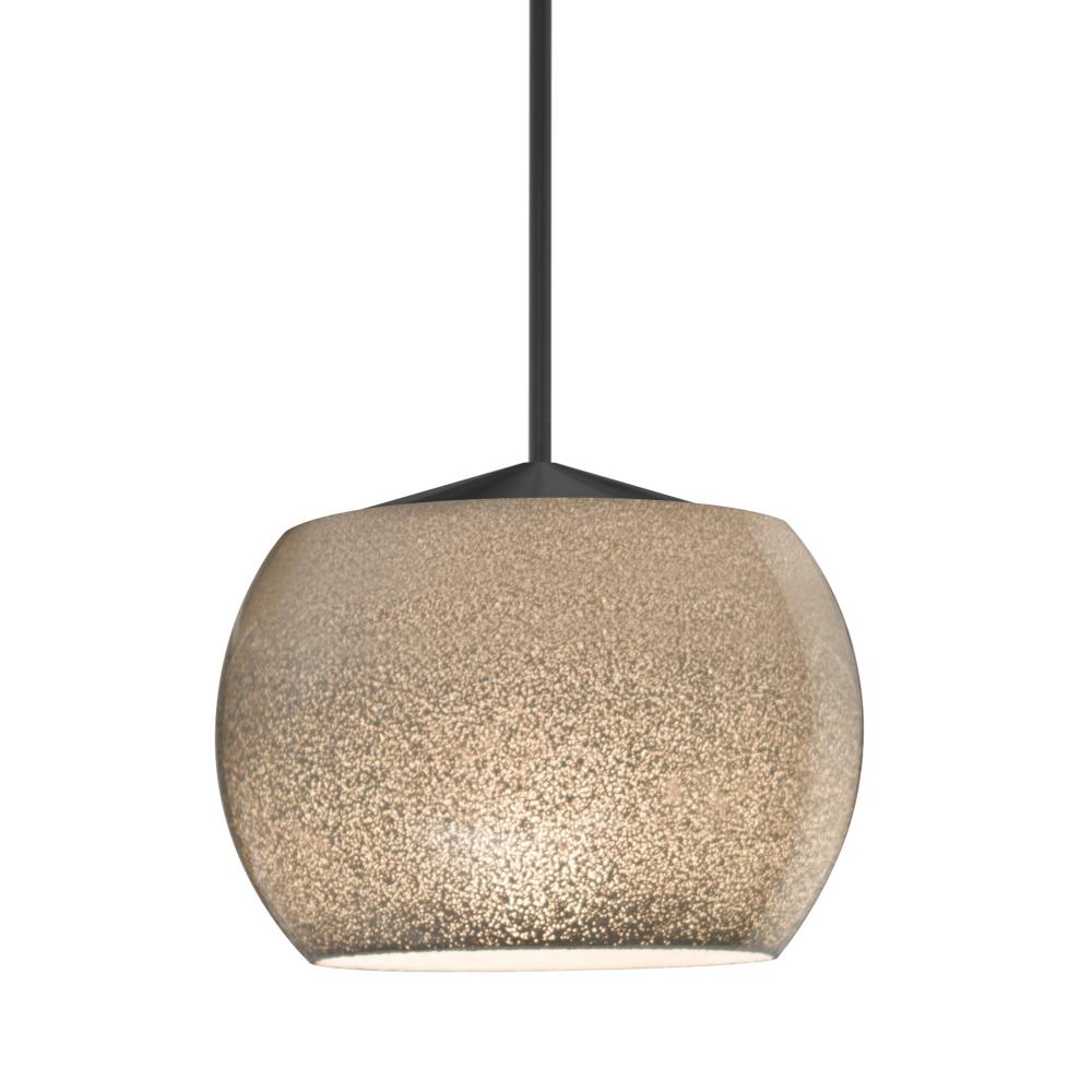 Besa Keno Pendant, Smoke Sand, Black Finish, 1x3W LED