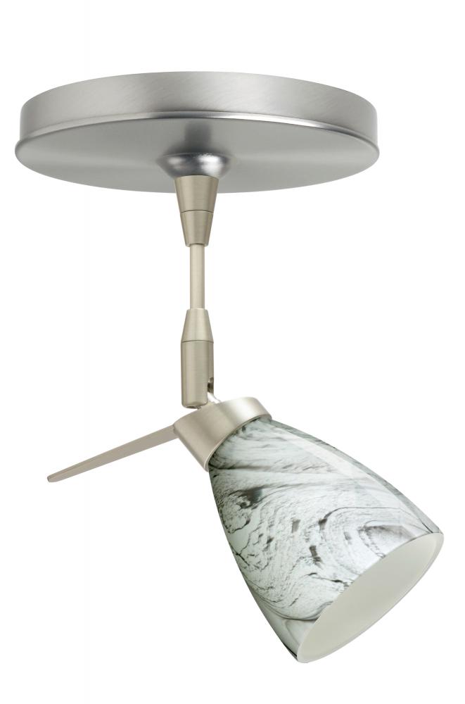 Besa Spotlight Andi Satin Nickel Marble Grigio 1x35W Halogen Mr11