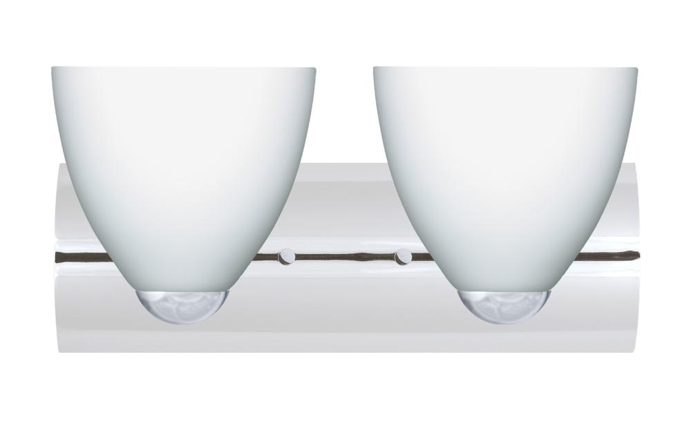 Besa Wall Sasha Chrome Opal Matte 2x75W Medium Base