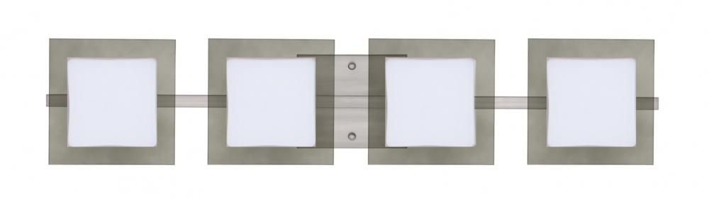 Besa Wall Alex Satin Nickel Opal/Smoke 4x50W G9