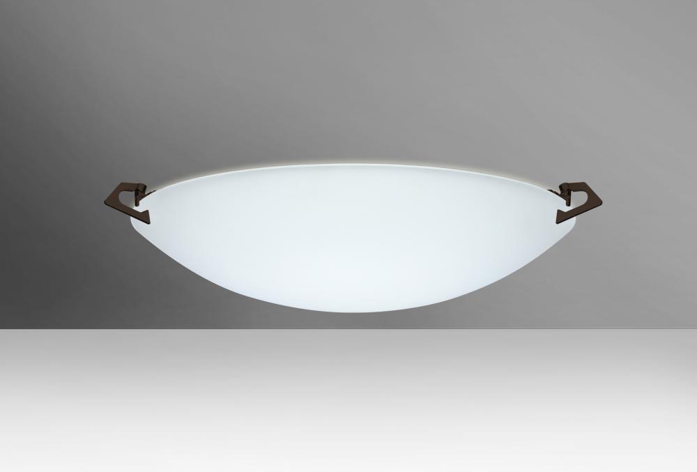 Besa Ceiling Sonya 17 Bronze Satin White 2x11W LED