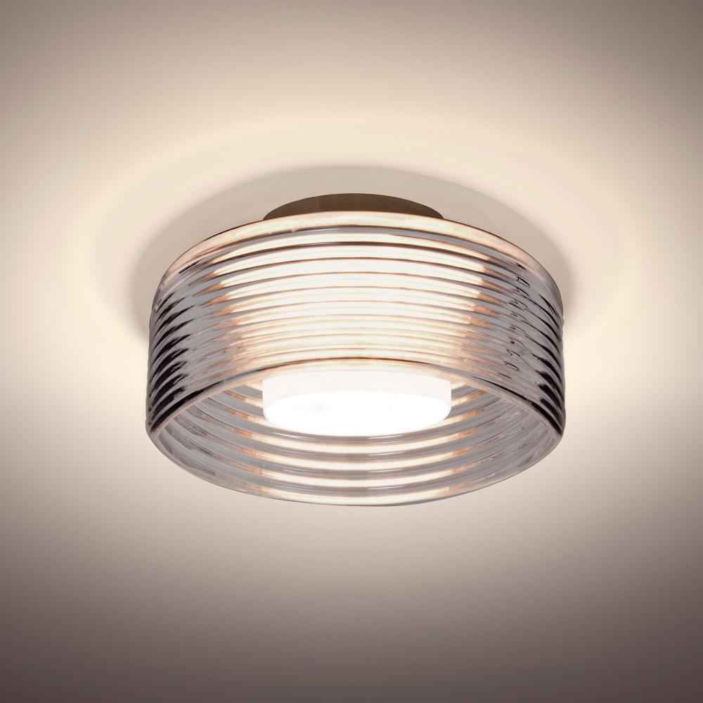 Belu Ceiling, Smoke Shade, Bronze Finish, 1x5W LED