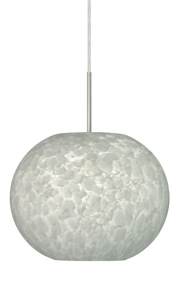 Besa Luna LED Pendant For Multiport Canopy Carrera Satin Nickel 1x9W LED