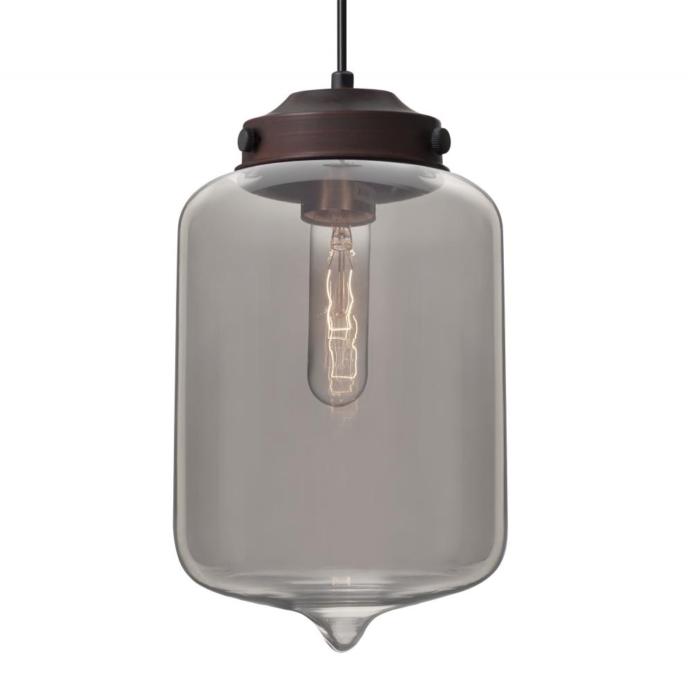 Besa Olin Pendant For Multiport Canopy Bronze Smoke 1x60W Medium Base T10