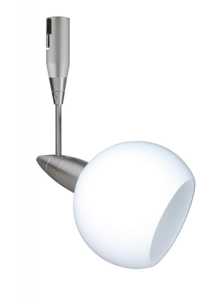 Besa Spotlight With 18" Stem Palla 3 Satin Nickel Opal Matte 1x35W Halogen Mr11