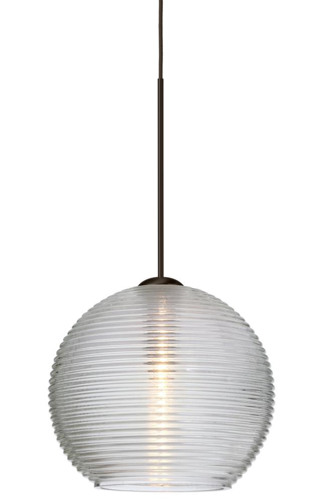 Besa Pendant Kristall 6 Bronze Clear 1x35W Halogen