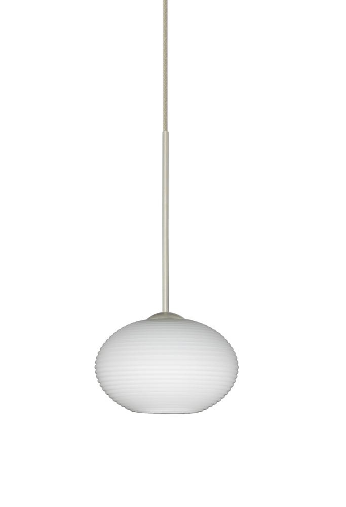 Besa Pendant Lasso Satin Nickel Opal Matte 1x50W Halogen