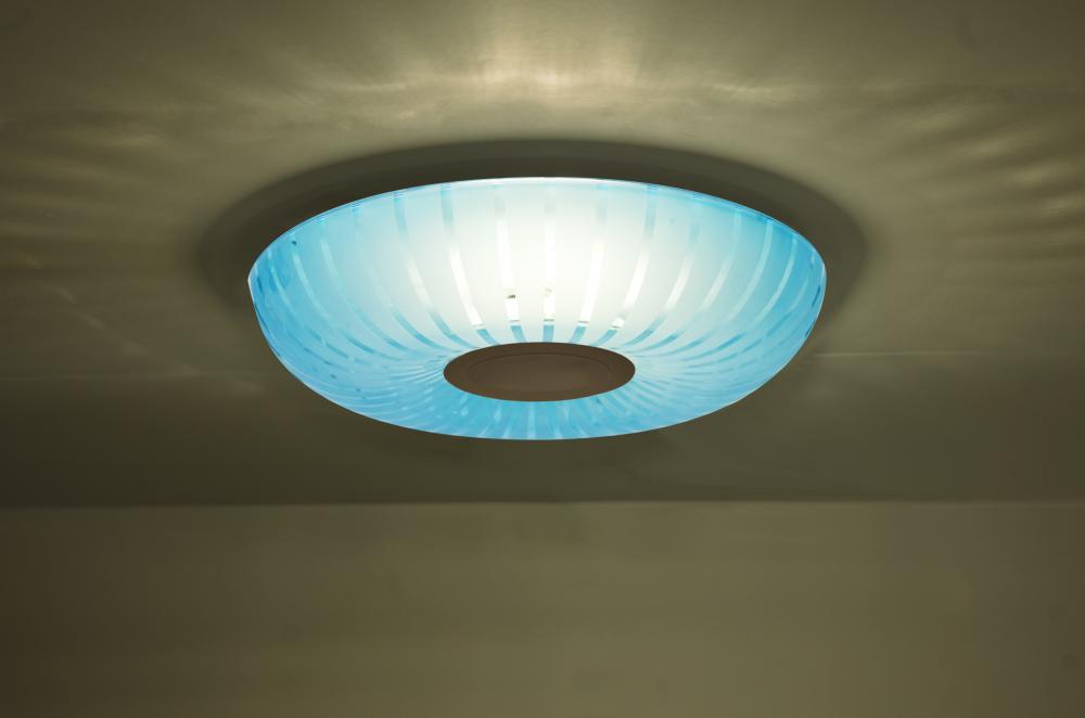 Besa, Spira 10 Ceiling, Coral Blue, Bronze, 1x10W LED