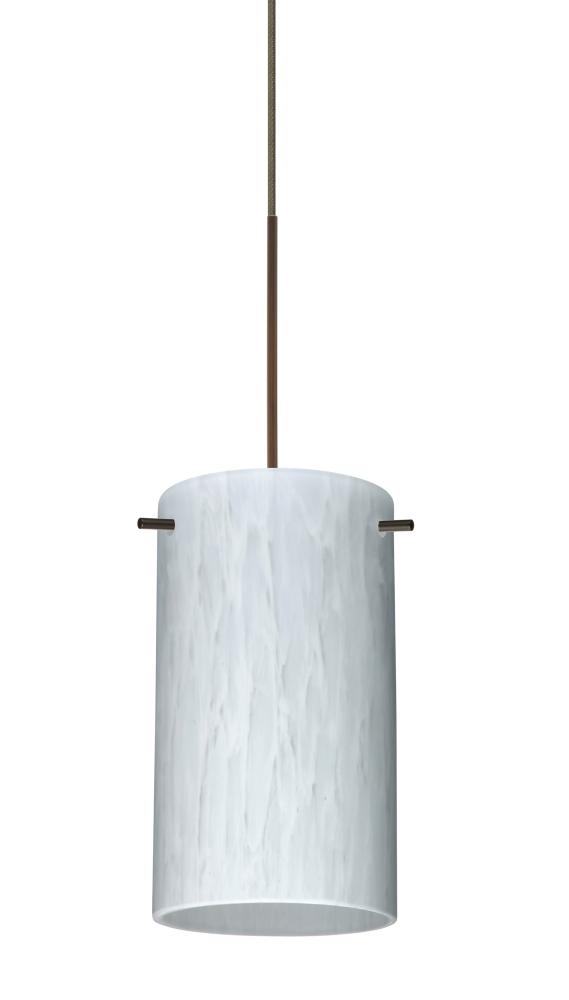 Besa Stilo 7 Pendant for Multiport Canopy Bronze Carrera 1x50W Halogen, 15Ft. Cord