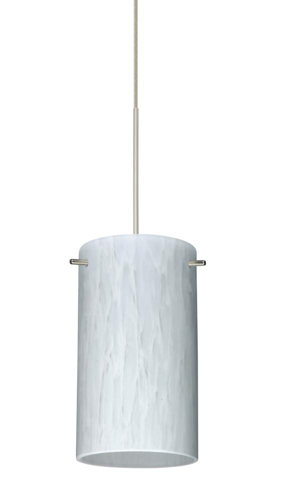 Besa Stilo 7 Pendant for Multiport Canopy Satin Nickel Carrera 1x50W Halogen, 277V, 0-10V