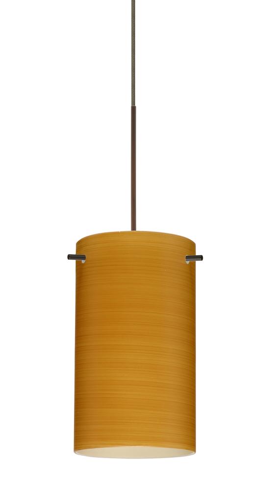 Besa Stilo 7 Pendant for Multiport Canopy Bronze Oak 1x50W Halogen, 277V, 0-10V Dimming