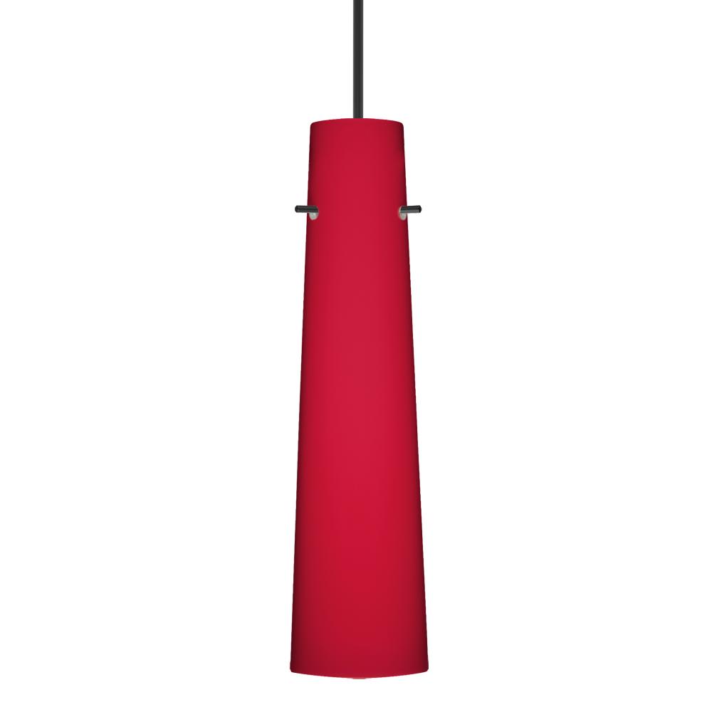 Besa Camino Pendant for Multiport Canopy Black Ruby Matte 1x50W Halogen, 277V, 0-10V Dimmi