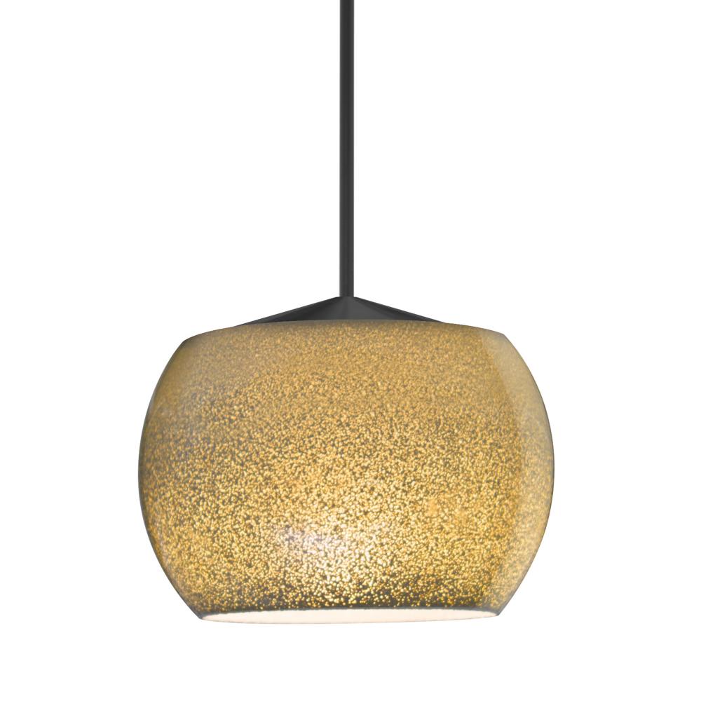 Besa, Keno Cord Pendant for Multiport Canopy, Gold Sand, Black Finish, 1x3W LED