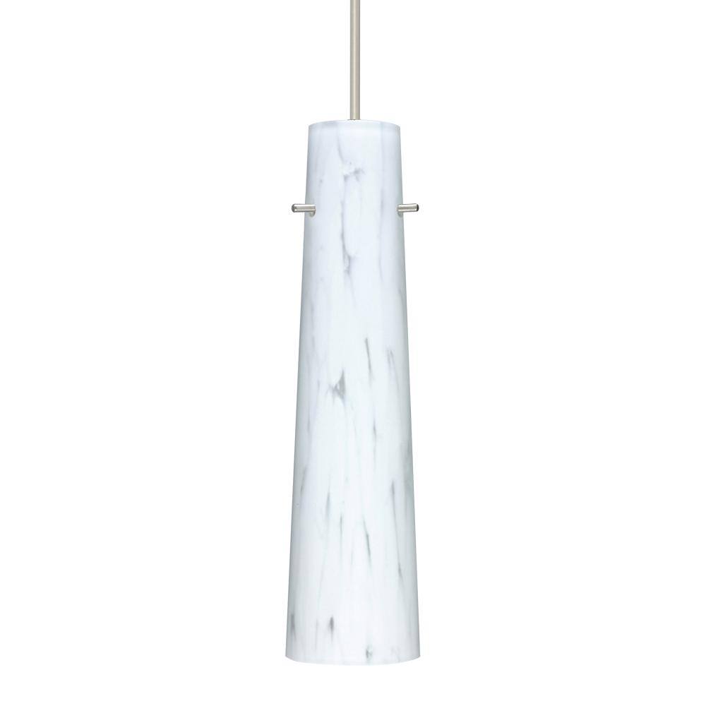 Besa Camino Pendant Satin Nickel Carrera 1x50W Halogen, 15Ft. Cord