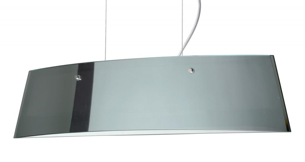 Besa Pendant Silhouette 28 Polished Nickel Mirror/Frost 3x40W G9